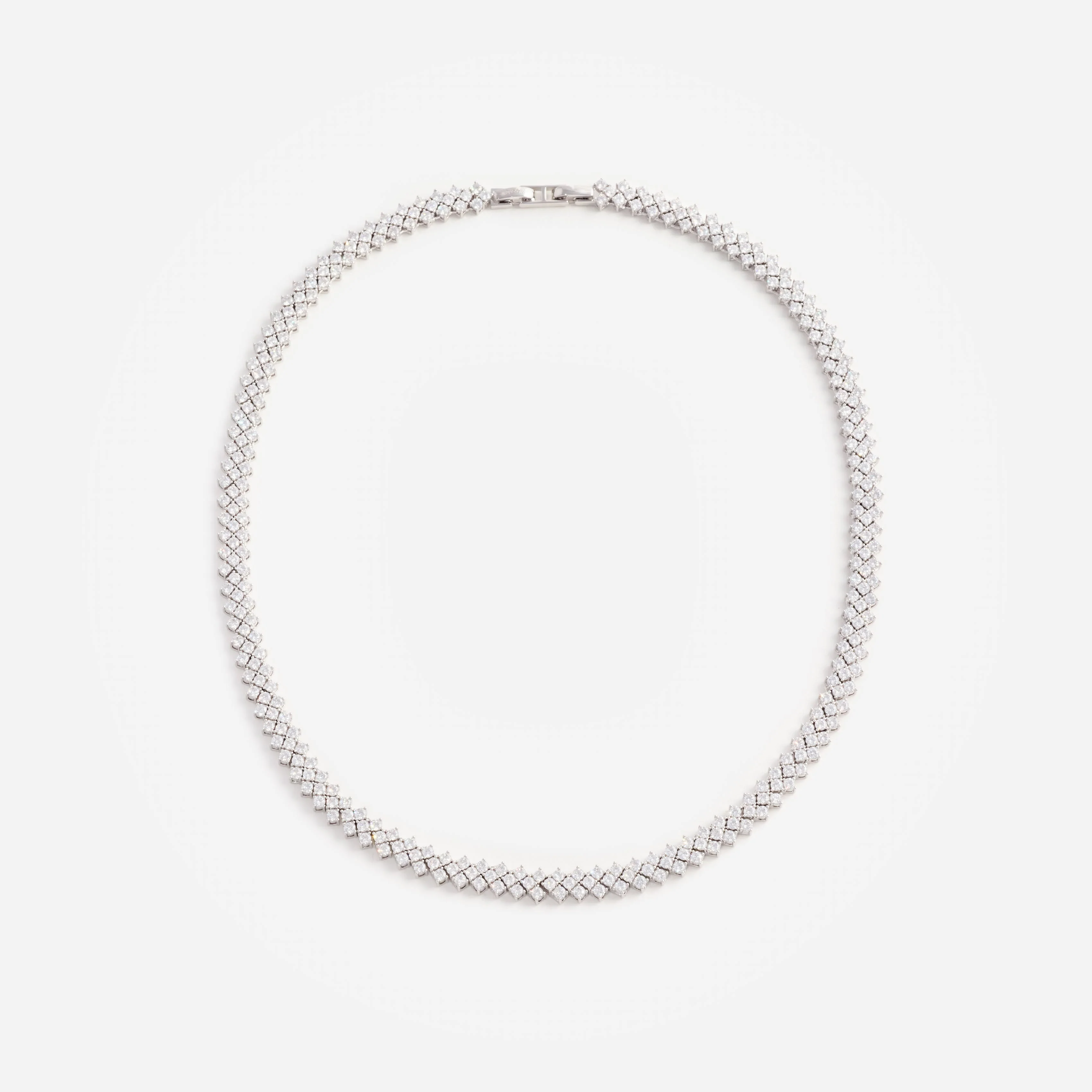 Silver Crystal Necklace